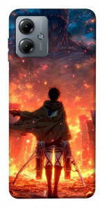 Чехол Attack on titan eren для Motorola Moto G14