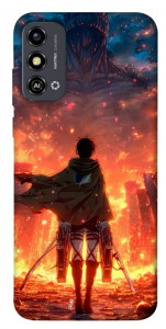 Чехол Attack on titan eren для ZTE Blade A53