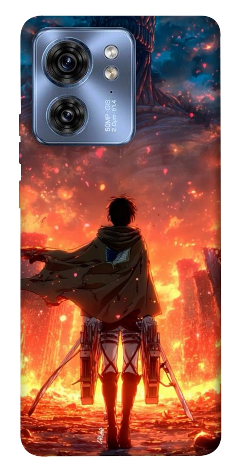 Чохол Attack on titan eren для Motorola Edge 40