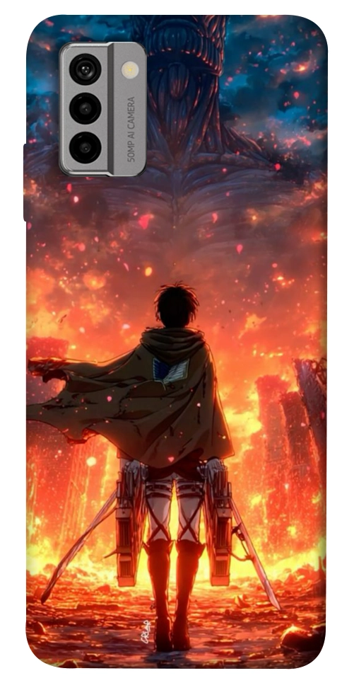 Чохол Attack on titan eren для Nokia G22