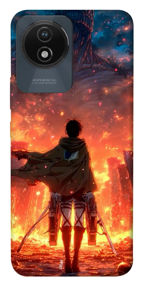 Чехол Attack on titan eren для Vivo Y02