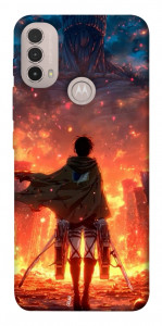 Чохол Attack on titan eren для Motorola Moto E30