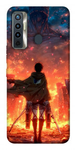 Чехол Attack on titan eren для TECNO Camon 17