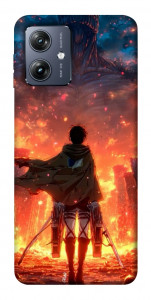 Чехол Attack on titan eren для Motorola Moto G54