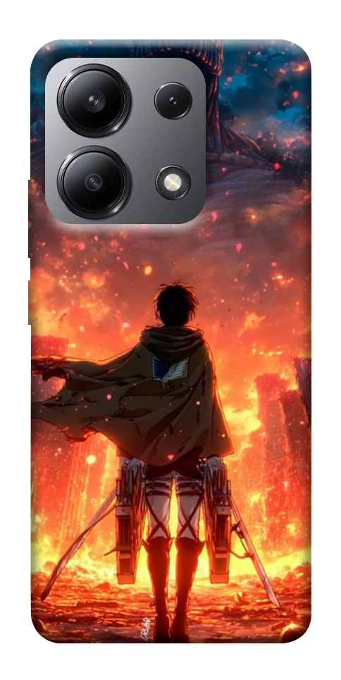 Чохол Attack on titan eren для Xiaomi Redmi Note 13 4G