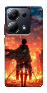 Чехол Attack on titan eren для Xiaomi Poco M6