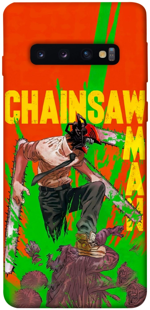Чехол Chainsaw man для Galaxy S10 (2019)