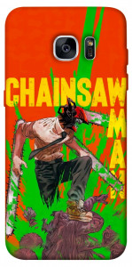 Чехол Chainsaw man для Galaxy S7 Edge