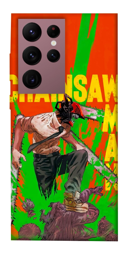 Чехол Chainsaw man для Galaxy S22 Ultra