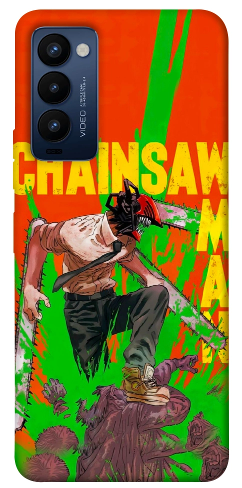 Чохол Chainsaw man для TECNO Camon 18
