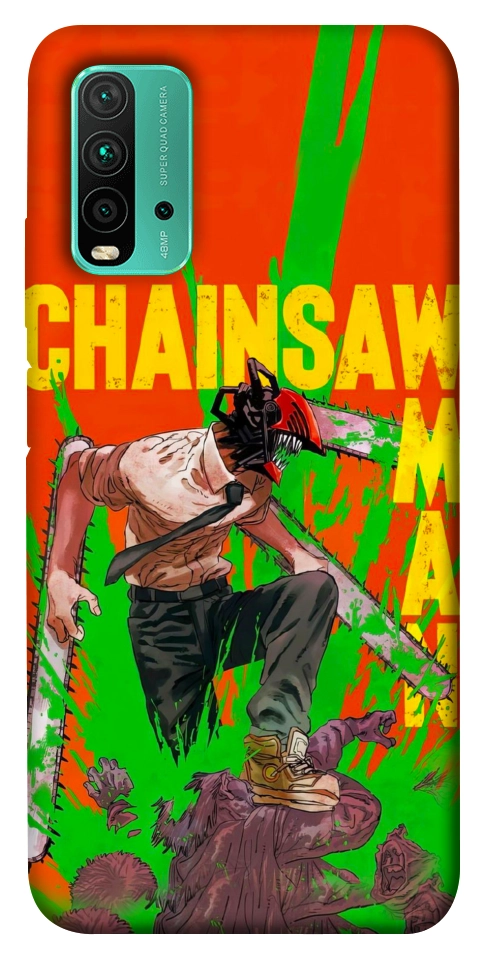 Чехол Chainsaw man для Xiaomi Redmi Note 9 4G