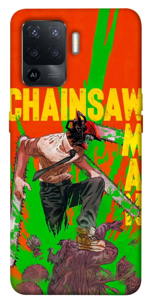 Чехол Chainsaw man для Oppo Reno 5 Lite