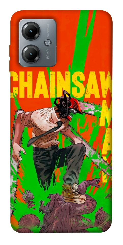 Чехол Chainsaw man для Motorola Moto G14