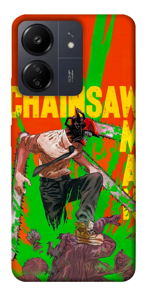 Чохол Chainsaw man для Xiaomi Redmi 13C