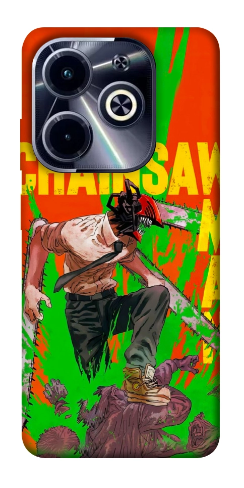 Чехол Chainsaw man для Infinix Hot 40i