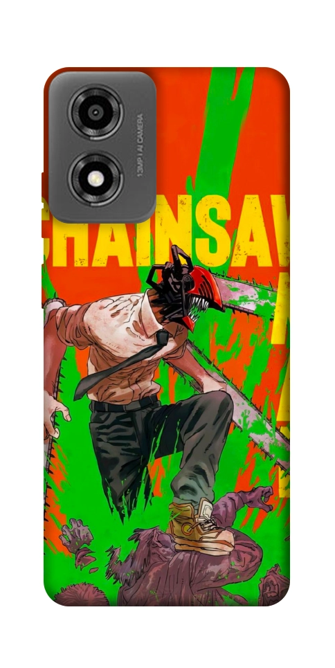 Чехол Chainsaw man для Motorola Moto E14