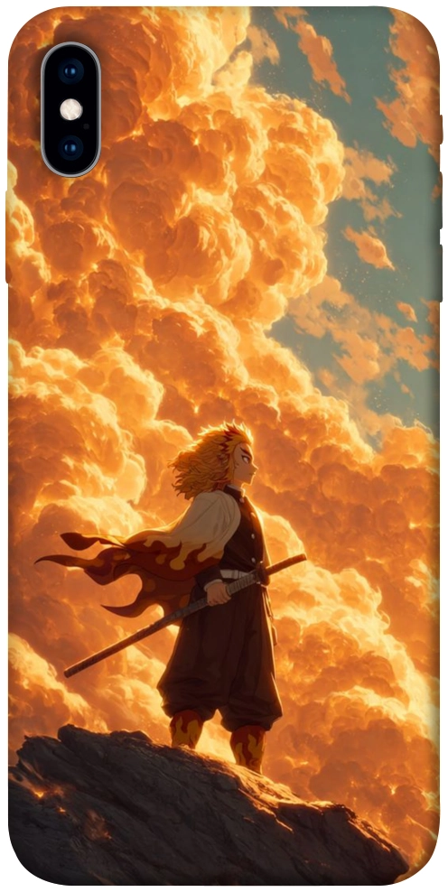 Чехол Demon slayer kyojuro для iPhone X