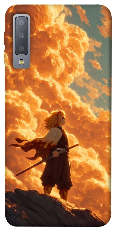 Чехол Demon slayer kyojuro для Galaxy A7 (2018)