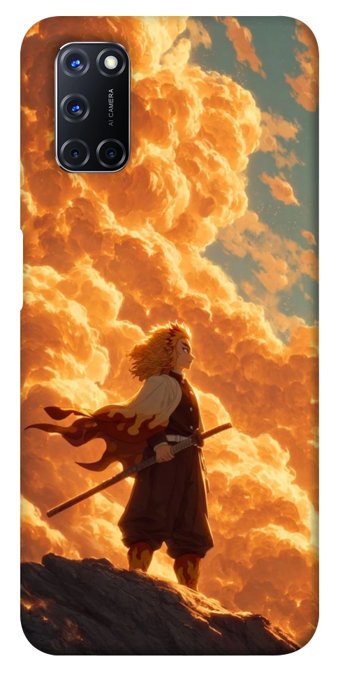 Чехол Demon slayer kyojuro для Oppo A92