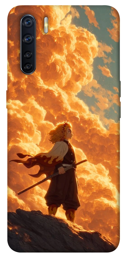 Чехол Demon slayer kyojuro для Oppo A91