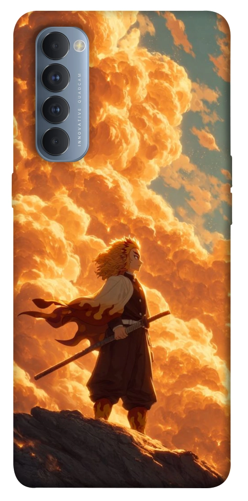 Чохол Demon slayer kyojuro для Oppo Reno 4 Pro