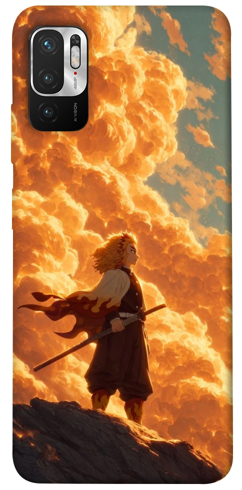 Чохол Demon slayer kyojuro для Xiaomi Poco M3 Pro