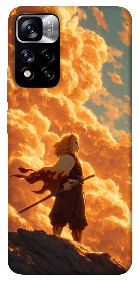 Чехол Demon slayer kyojuro для Xiaomi Redmi Note 11 5G