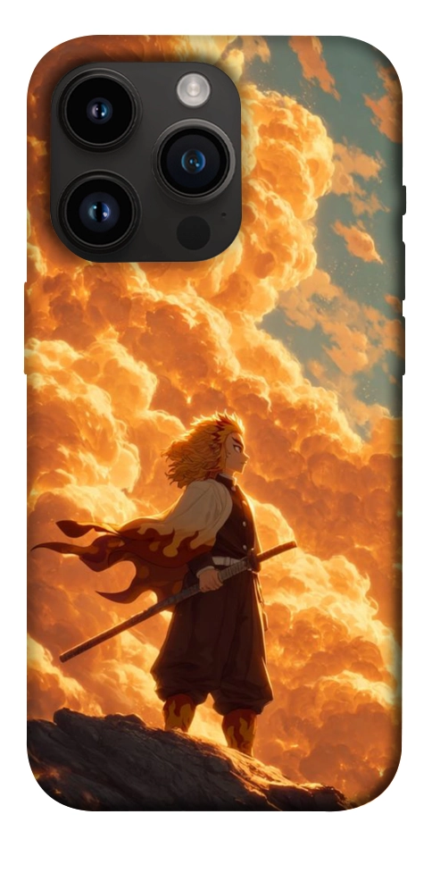 Чехол Demon slayer kyojuro для iPhone 14 Pro