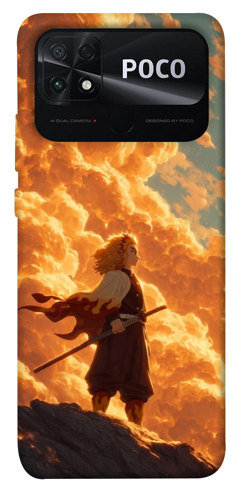 Чехол Demon slayer kyojuro для Xiaomi Poco C40