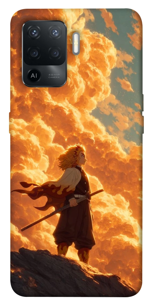 Чехол Demon slayer kyojuro для Oppo Reno 5 Lite