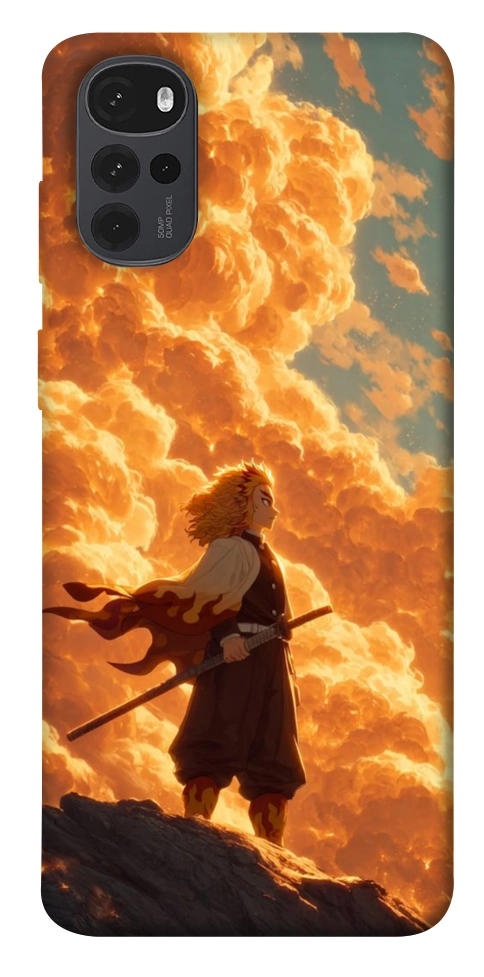 Чохол Demon slayer kyojuro для Motorola Moto G22