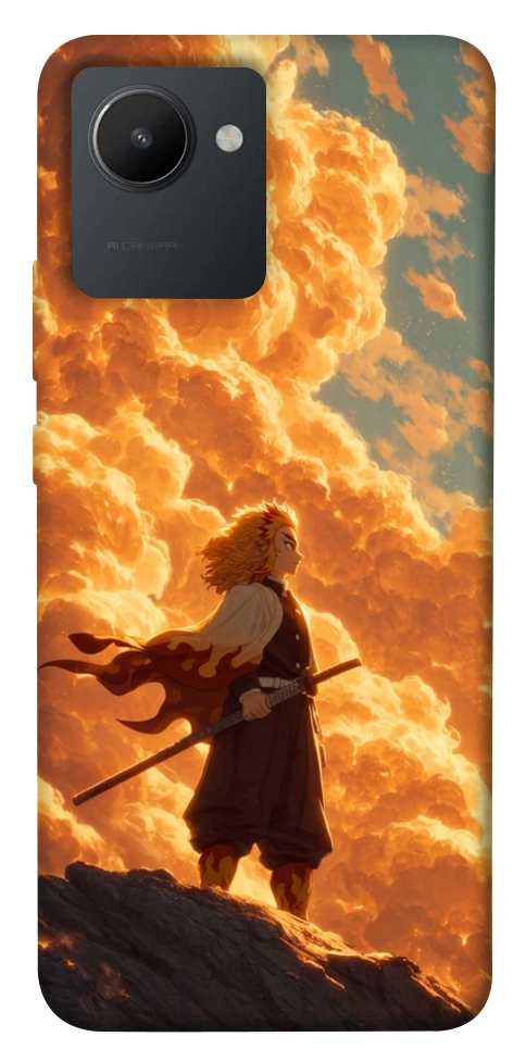 Чехол Demon slayer kyojuro для Realme C30s