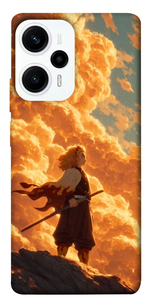 Чехол Demon slayer kyojuro для Xiaomi Poco F5