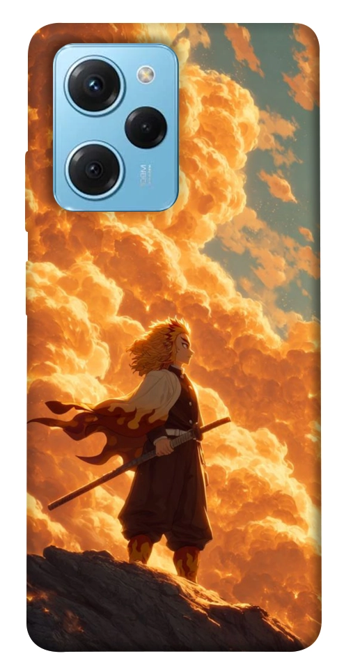 Чохол Demon slayer kyojuro для Xiaomi Poco X5 Pro 5G