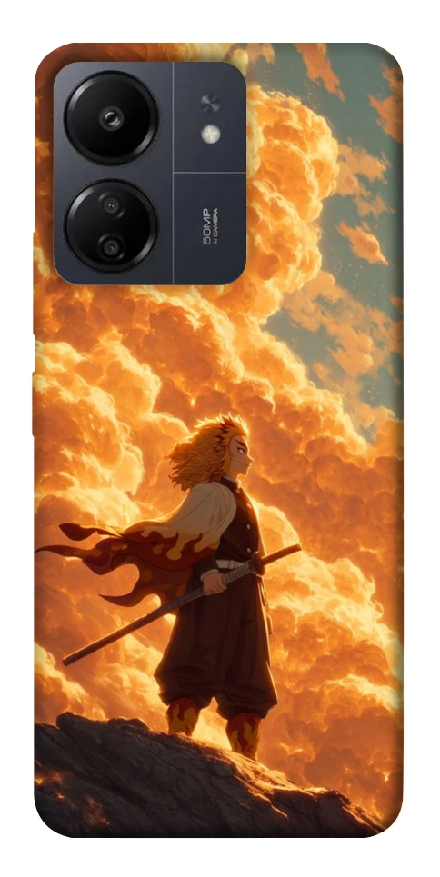 Чохол Demon slayer kyojuro для Xiaomi Redmi 13C