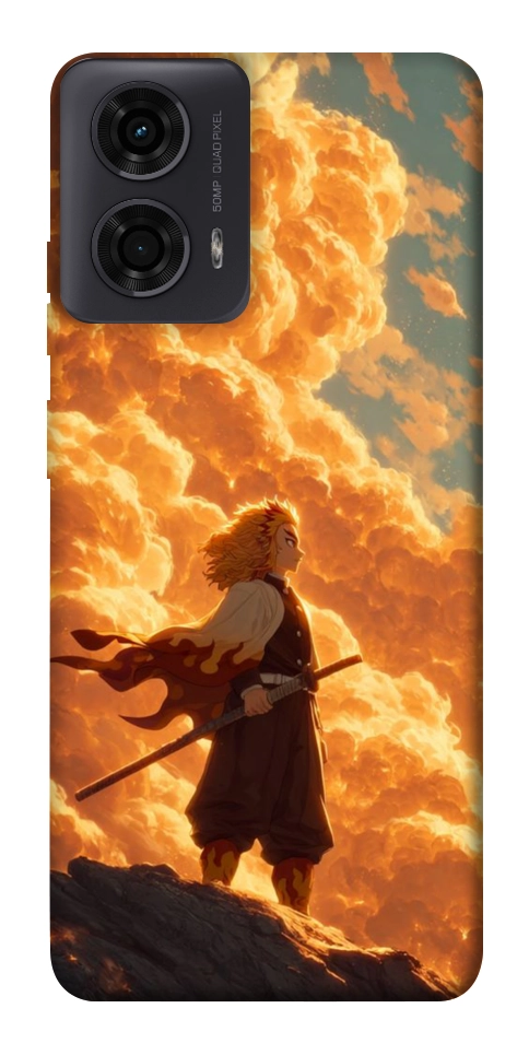 Чехол Demon slayer kyojuro для Motorola Moto G04