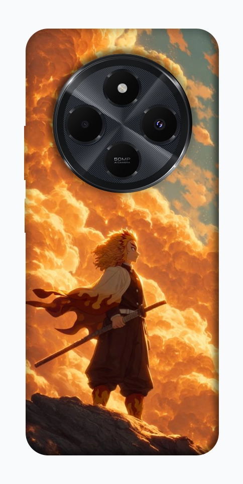 Чохол Demon slayer kyojuro для Xiaomi Redmi 14C
