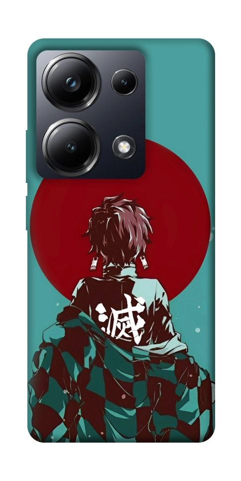 Чехол Demon slayer tanjiro для Xiaomi Poco M6 Pro 4G