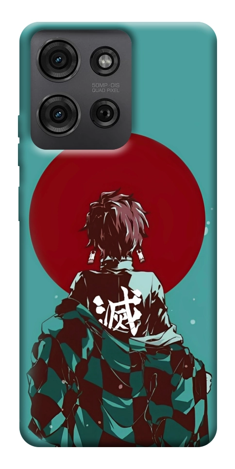 Чехол Demon slayer tanjiro для Motorola Moto G75 5G
