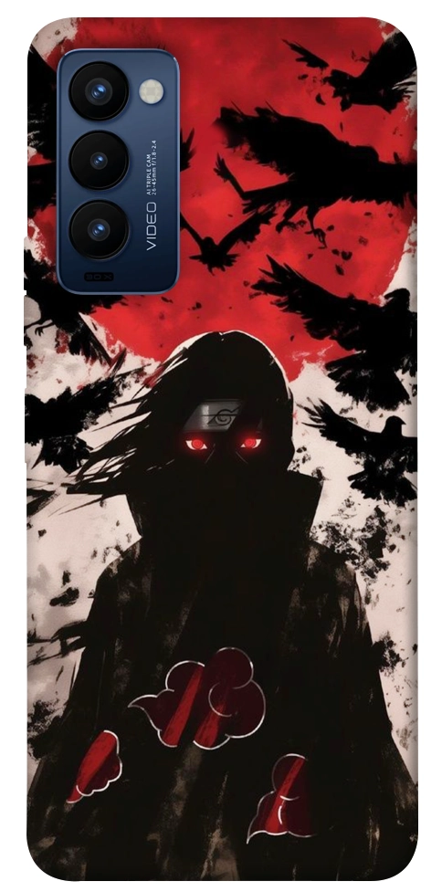 Чохол Itachi black ravens для TECNO Camon 18