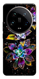 Чехол Flowers on black для Xiaomi 14 Ultra
