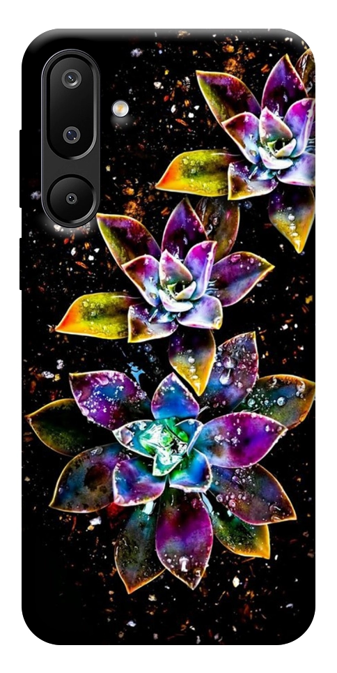 Чохол Flowers on black для Galaxy M16 5G