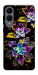 Чохол Flowers on black для Galaxy S25 Edge