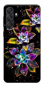 Чехол Flowers on black для Galaxy M55