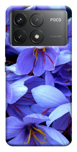 Чехол Фиолетовый сад для Xiaomi Poco F6 Pro