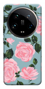 Чехол Розовый принт для Xiaomi 14 Ultra
