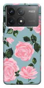 Чехол Розовый принт для Xiaomi Poco F6 Pro