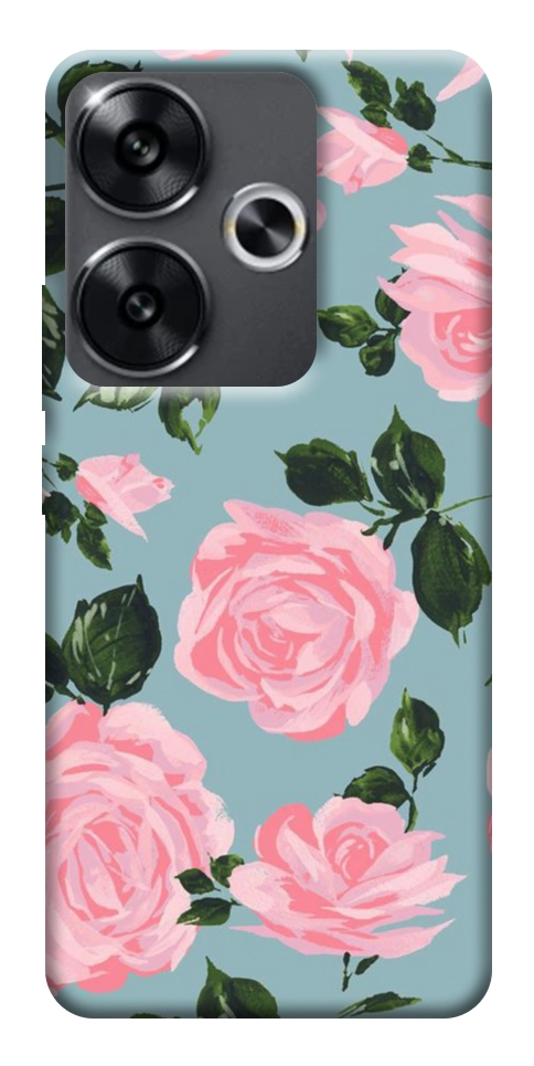 Чехол Розовый принт для Xiaomi Poco F6