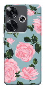 Чехол Розовый принт для Xiaomi Poco F6