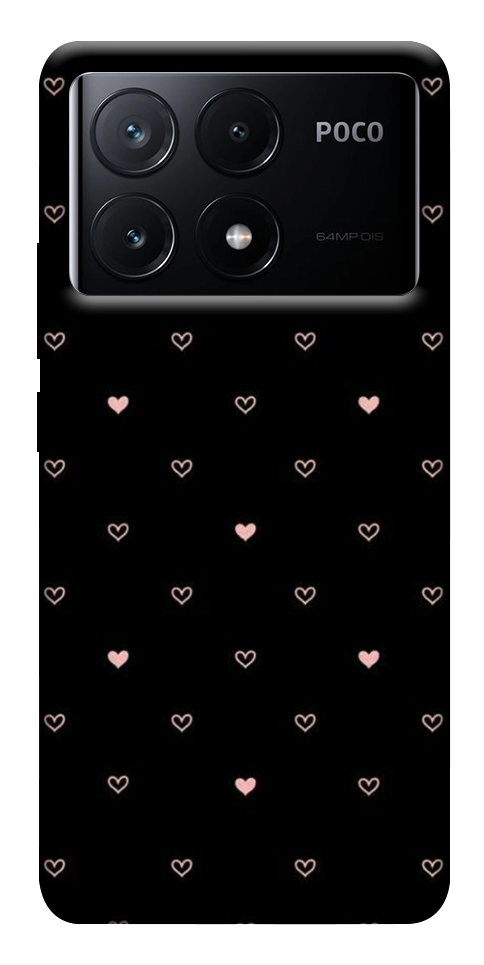 Чехол Сердечки для Xiaomi Poco X6 Pro